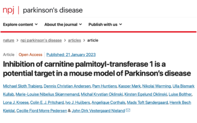New article in npj Parkinson’s Disease